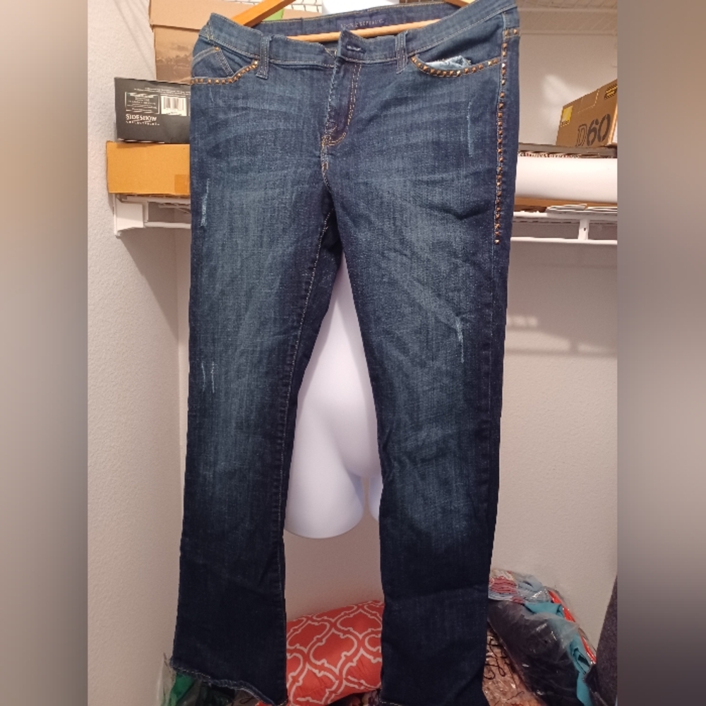 Rock & Republic denim blue jeans size 14 never worn